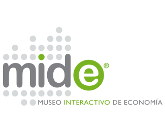 logotipo MIDE, Museo Interactivo de Economía, diona